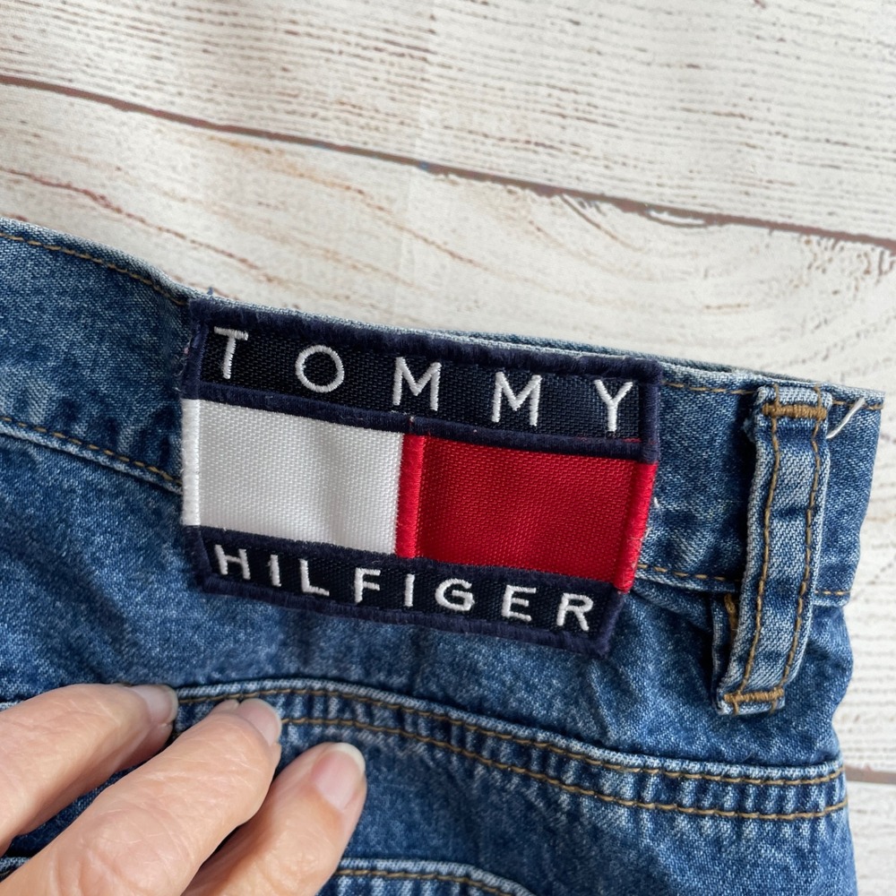 Tommy Hilfiger Blue Denim Button-Front Maxi Skirt - Picture 5 of 7